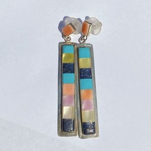 Rainbow Stone Earrings